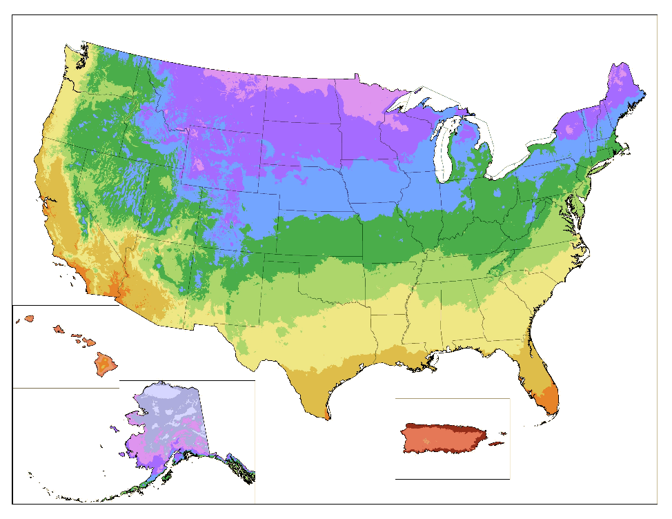 USDA Growing Zones – ILEX Farms Nursery